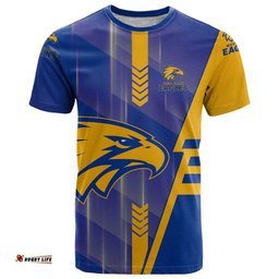 Personalized West Coast Eagles T Shirt Modern Geometric Sports Graphic Style TS04