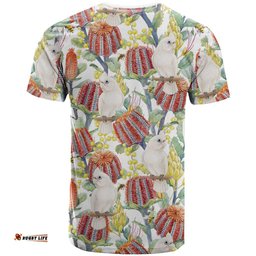 Little Corella Australia Cockatoo T Shirt Cacatua Sanguinea Banksia Seamless White LT14