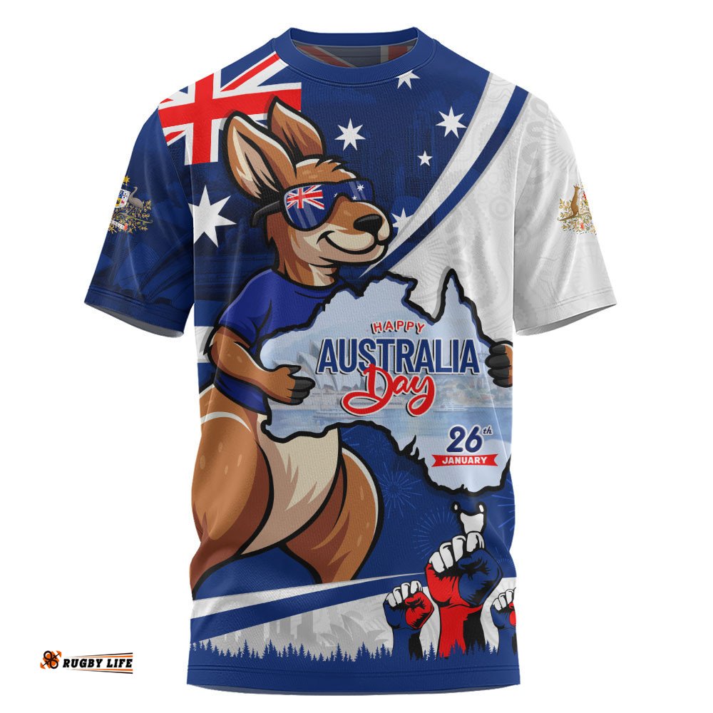 Australia T-Shirt Australia Day Aussie Kangaroo Pride Holiday