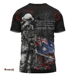Australia T-Shirt Anzac Day Silent Dawn Spirit Of Remembrance