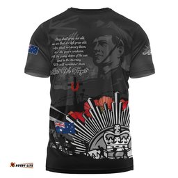 Australia T-Shirt Anzac Day In Memory Of Brave Servicemen