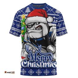 Canterbury-Bankstown Bulldogs T-Shirt Merry Christmas Game Day Knit Style Team Edition