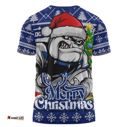 Canterbury-Bankstown Bulldogs T-Shirt Merry Christmas Game Day Knit Style Team Edition