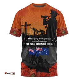 Australia T-Shirt Anzac Day Lives Given In Service