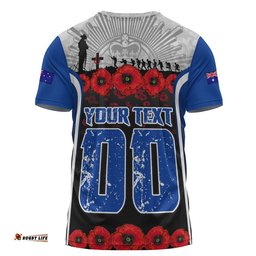 Canterbury-Bankstown Bulldogs T-Shirt Lest We Forget In Honor And Remembrance