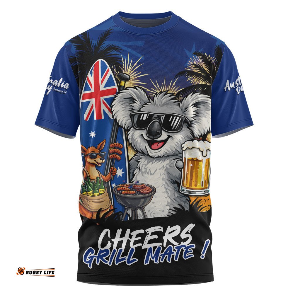 Australia T-Shirt Australia Day Coastal BBQ Beer Summer Vibes