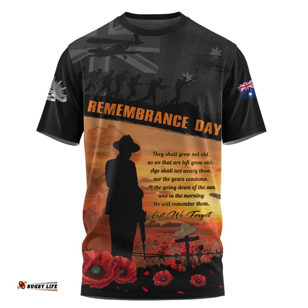 Australia T-Shirt Remembrance Day Australia Honour The Fallen