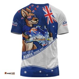 Australia T-Shirt Australia Day Kangaroo Blue Spirit 26 January Holiday