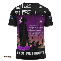 Australia T-Shirt Anzac Day Remembering Service Animals Sacrifice