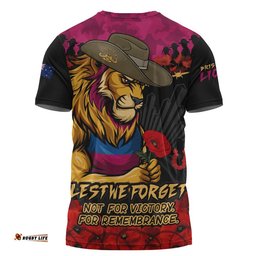 Brisbane Lions T-Shirt ANZAC Day Not For Victory For Remembrance