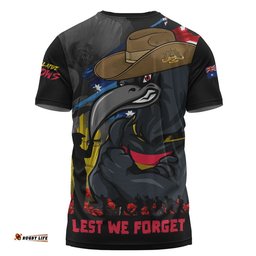 Adelaide Crows T-Shirt ANZAC Inspired Football Fan Memorial Design