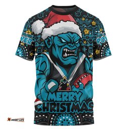Port Adelaide T-Shirt Ugly Christmas Knit Patterns Vintage Jersey