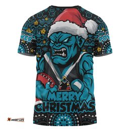 Port Adelaide T-Shirt Ugly Christmas Knit Patterns Vintage Jersey