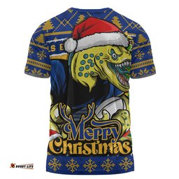 Parramatta Eels T-Shirt Merry Christmas Game Day Knit Style Team Edition