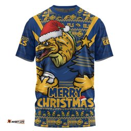 Parramatta Eels T-Shirt Merry Christmas Festive Spirit Edition