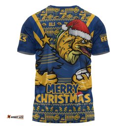 Parramatta Eels T-Shirt Merry Christmas Festive Spirit Edition