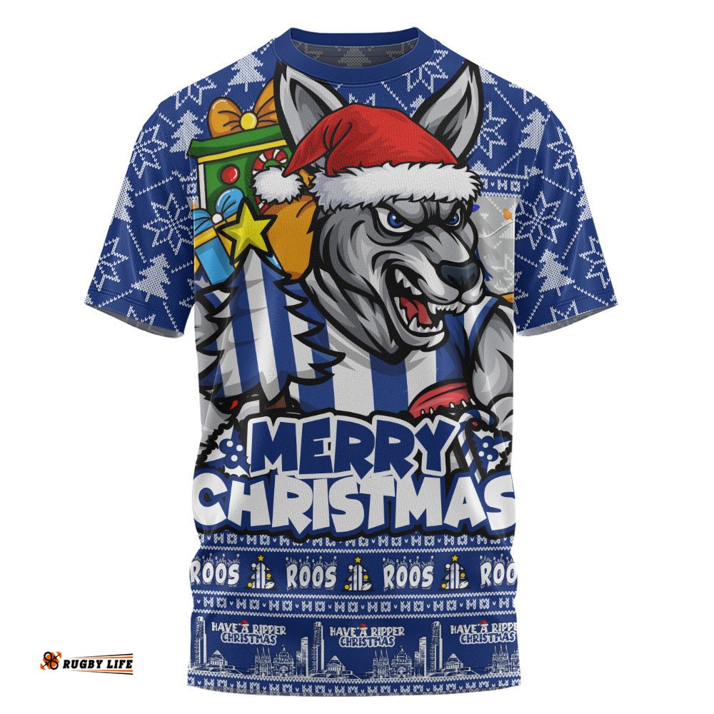 North Melbourne T-Shirt Festive Holiday Merry Christmas Vibe