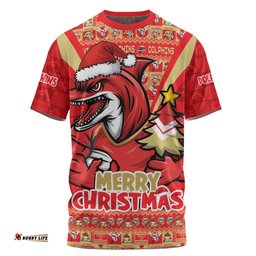 Redcliffe Dolphins T-Shirt Merry Christmas Festive Spirit Edition