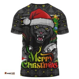 Penrith Panthers T-Shirt Merry Christmas Game Day Knit Style Team Edition