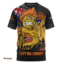 GWS GIANTS T-Shirt ANZAC Day Honour And Football Legacy