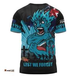 Port Adelaide T-Shirt ANZAC Day Honour And Football Legacy