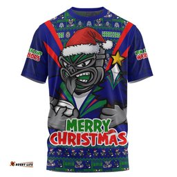 New Zealand Warriors T-Shirt Merry Christmas Festive Spirit Edition
