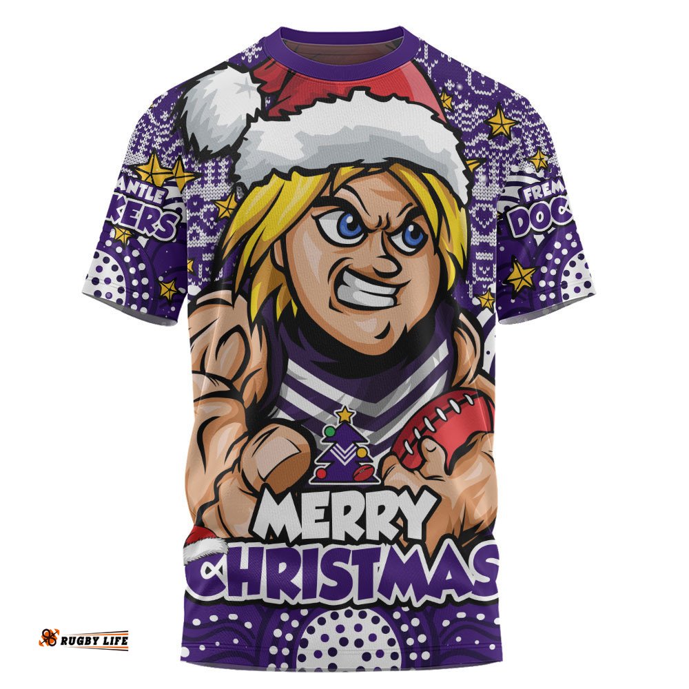Fremantle T-Shirt Ugly Christmas Knit Patterns Vintage Jersey