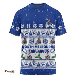 North Melbourne T-Shirt Special Ugly Christmas Holiday Footy Fans