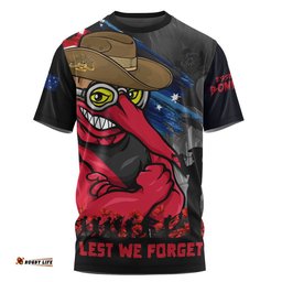 Essendon T-Shirt ANZAC Inspired Football Fan Memorial Design