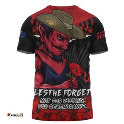 Melbourne T-Shirt ANZAC Day Not For Victory For Remembrance