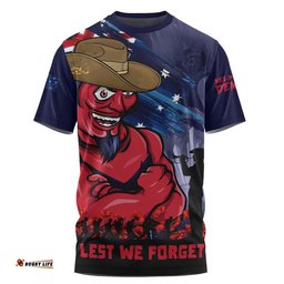Melbourne T-Shirt ANZAC Inspired Football Fan Memorial Design