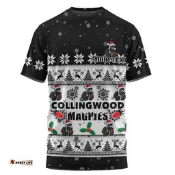 Collingwood T-Shirt Special Ugly Christmas Holiday Footy Fans
