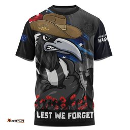 Collingwood T-Shirt ANZAC Inspired Football Fan Memorial Design