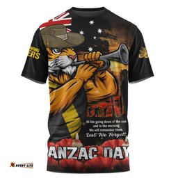 Richmond T-Shirt Anzac Day Dawn Of Courage Eternal Tribute