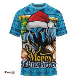Gold Coast Titans T-Shirt Merry Christmas Game Day Knit Style Team Edition