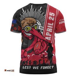 Essendon T-Shirt Anzac Day Lest We Forget Memorial