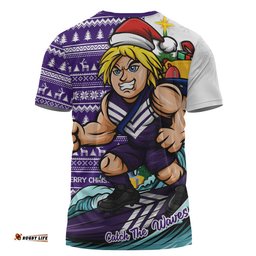 Fremantle T-Shirt Christmas Holiday Santa Rides The Waves