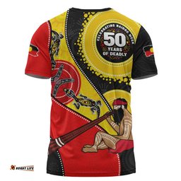 Indigenous Australian Aboriginal T-Shirt NAIDOC Week 50 Years Of Deadly Dreamtime Story