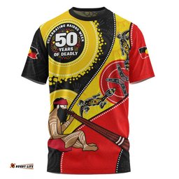 Indigenous Australian Aboriginal T-Shirt NAIDOC Week 50 Years Of Deadly Dreamtime Story