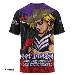 Fremantle T-Shirt ANZAC Day Not For Victory For Remembrance