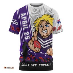 Fremantle T-Shirt Anzac Day Lest We Forget Memorial