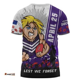 Fremantle T-Shirt Anzac Day Lest We Forget Memorial