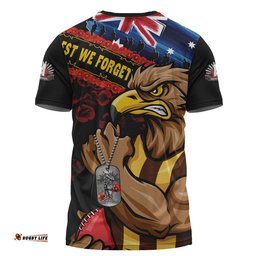 Hawthorn T-Shirt Lest We Forget Eternal Honor