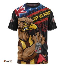 Hawthorn T-Shirt Lest We Forget Eternal Honor