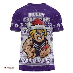 Fremantle T-Shirt Special Ugly Christmas Holiday Footy Fans