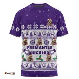 Fremantle T-Shirt Special Ugly Christmas Holiday Footy Fans