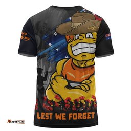 GWS GIANTS T-Shirt ANZAC Inspired Football Fan Memorial Design