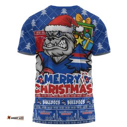 Western Bulldogs T-Shirt Festive Holiday Merry Christmas Vibe