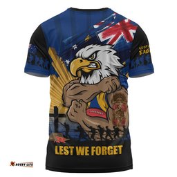 West Coast Eagles T-Shirt ANZAC Day Honour And Football Legacy