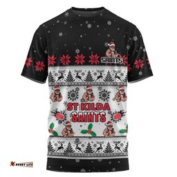 St Kilda T-Shirt Special Ugly Christmas Holiday Footy Fans